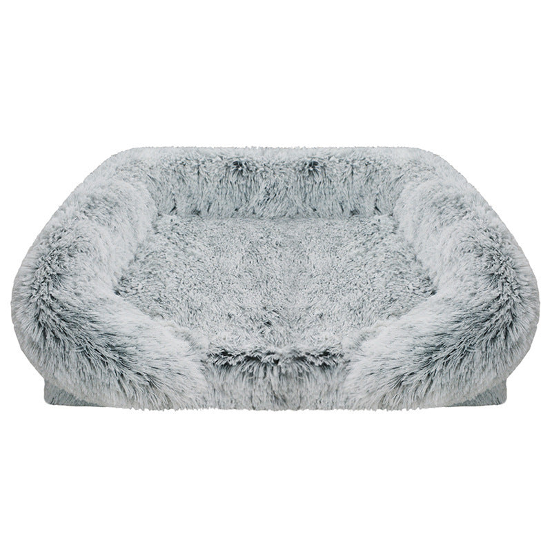 Washable square pet bed, waterproof
