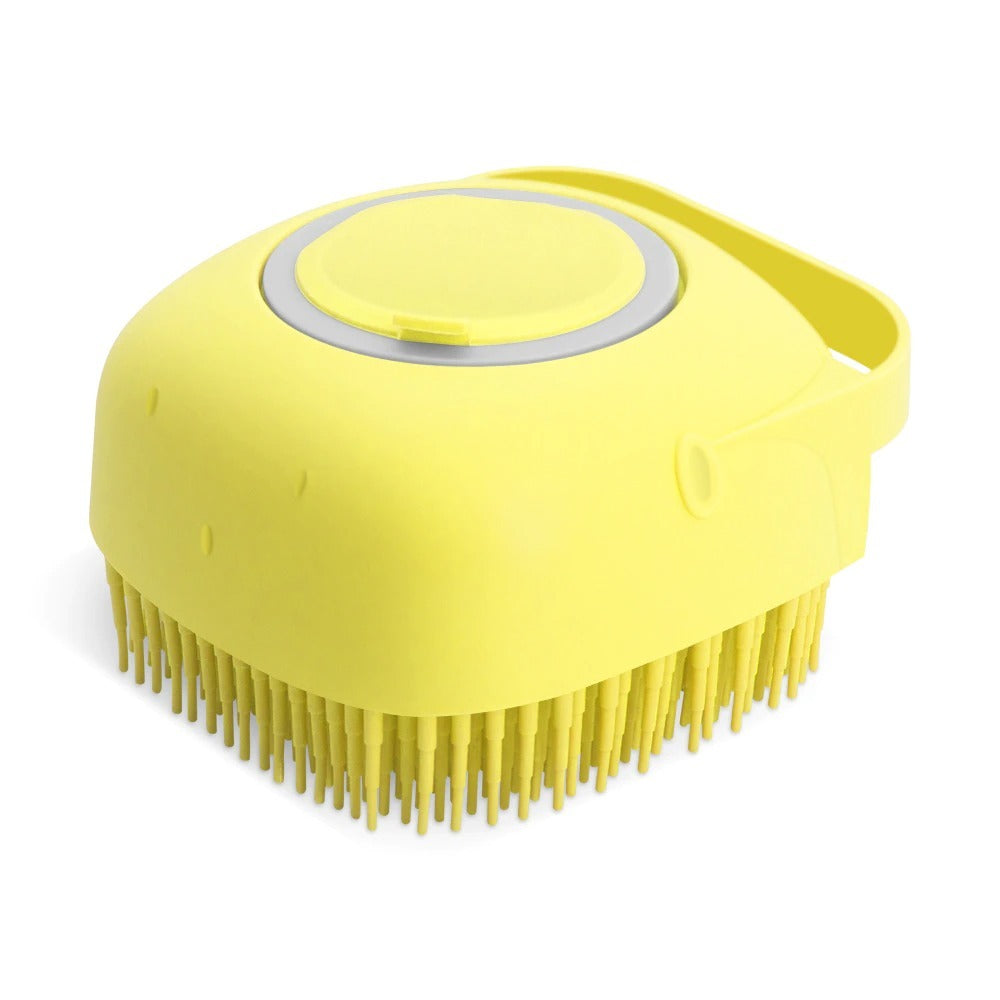 2-in-1 shampoo dispenser massage brush