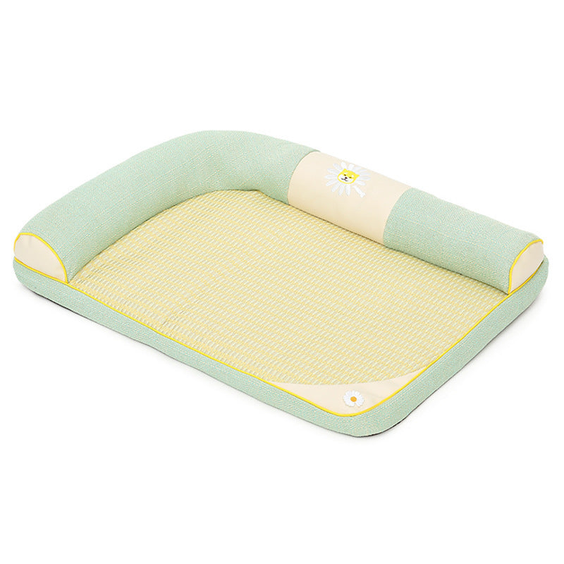 Cool thick pad pet bed mat, all seasons