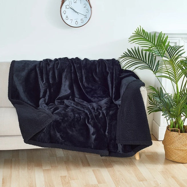 Waterproof plush pet sofa cushion blanket