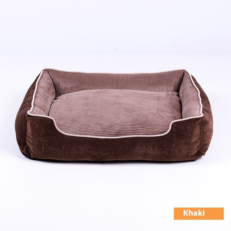 Velvet pet bed