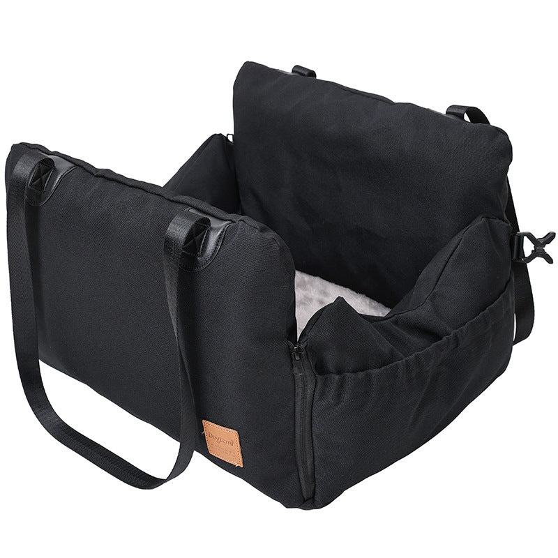 Portable vehicle-mounted pet travel bed