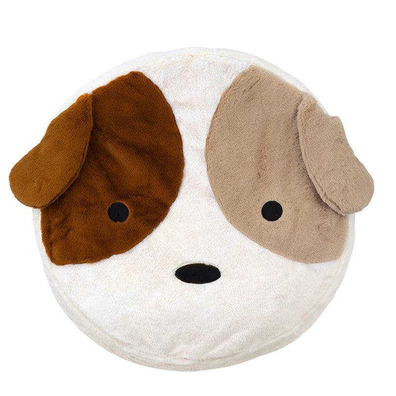 Warm removable washable round cat bed