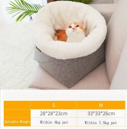 Ultra soft detachable pet pillow bed