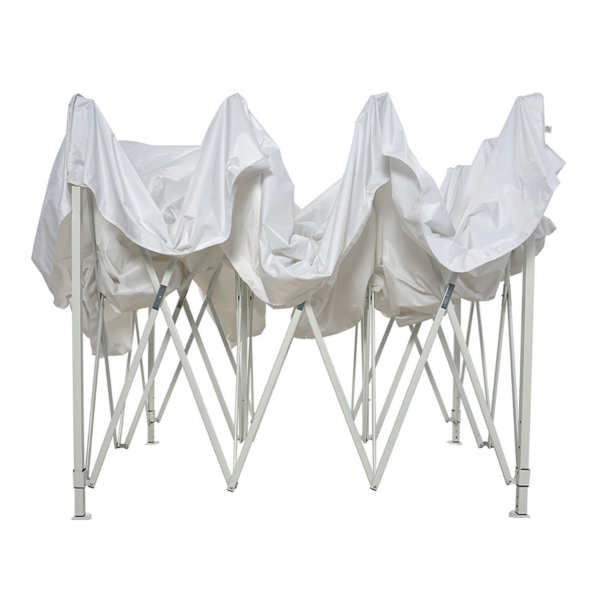 Folding garden gazebo in several types - 3x4.5 meters - white gazebo-2