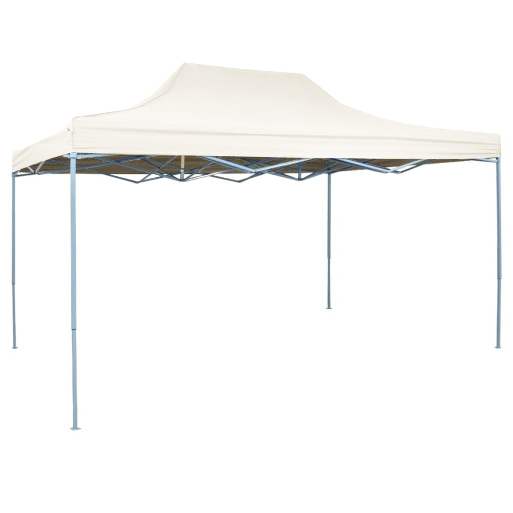 Folding garden gazebo in several types - 3x4.5 meters - white gazebo-1