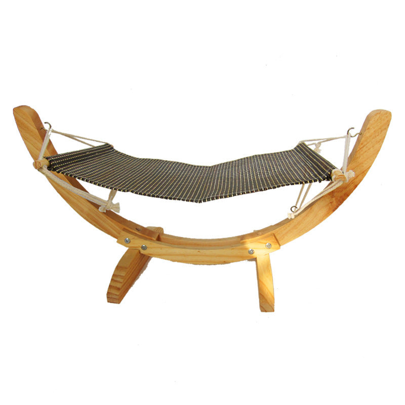 Wooden cat hammock bed