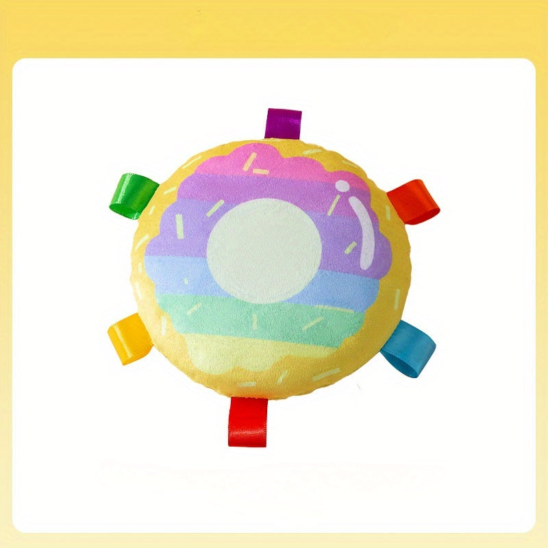 Bite-resistant plush flying disc for dogs