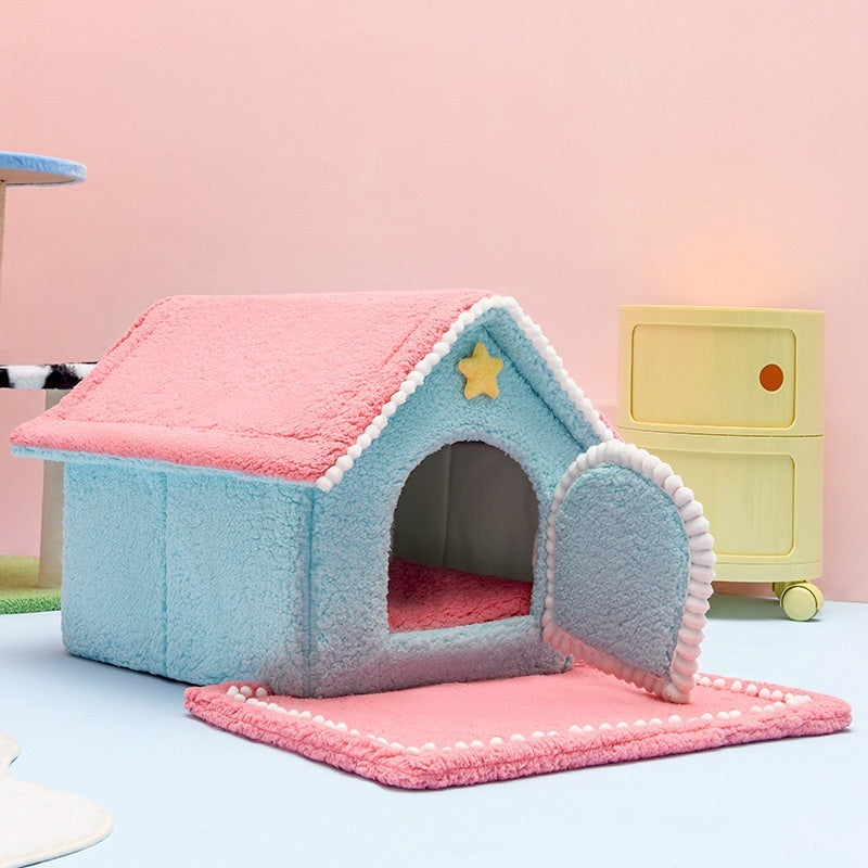 Four-season decorative cat bed