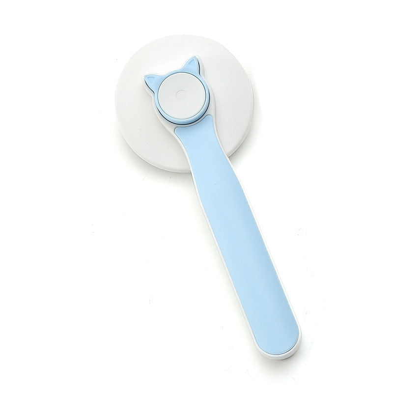 Self-cleaning slicker brush for cats & dogs