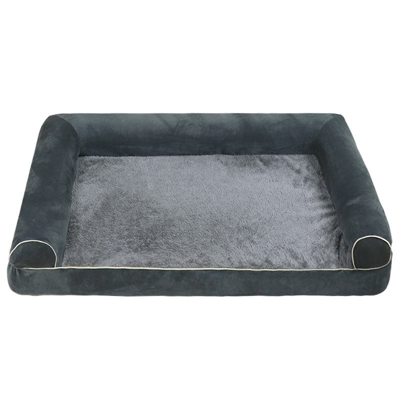 Breathable cool square sponge pet bed