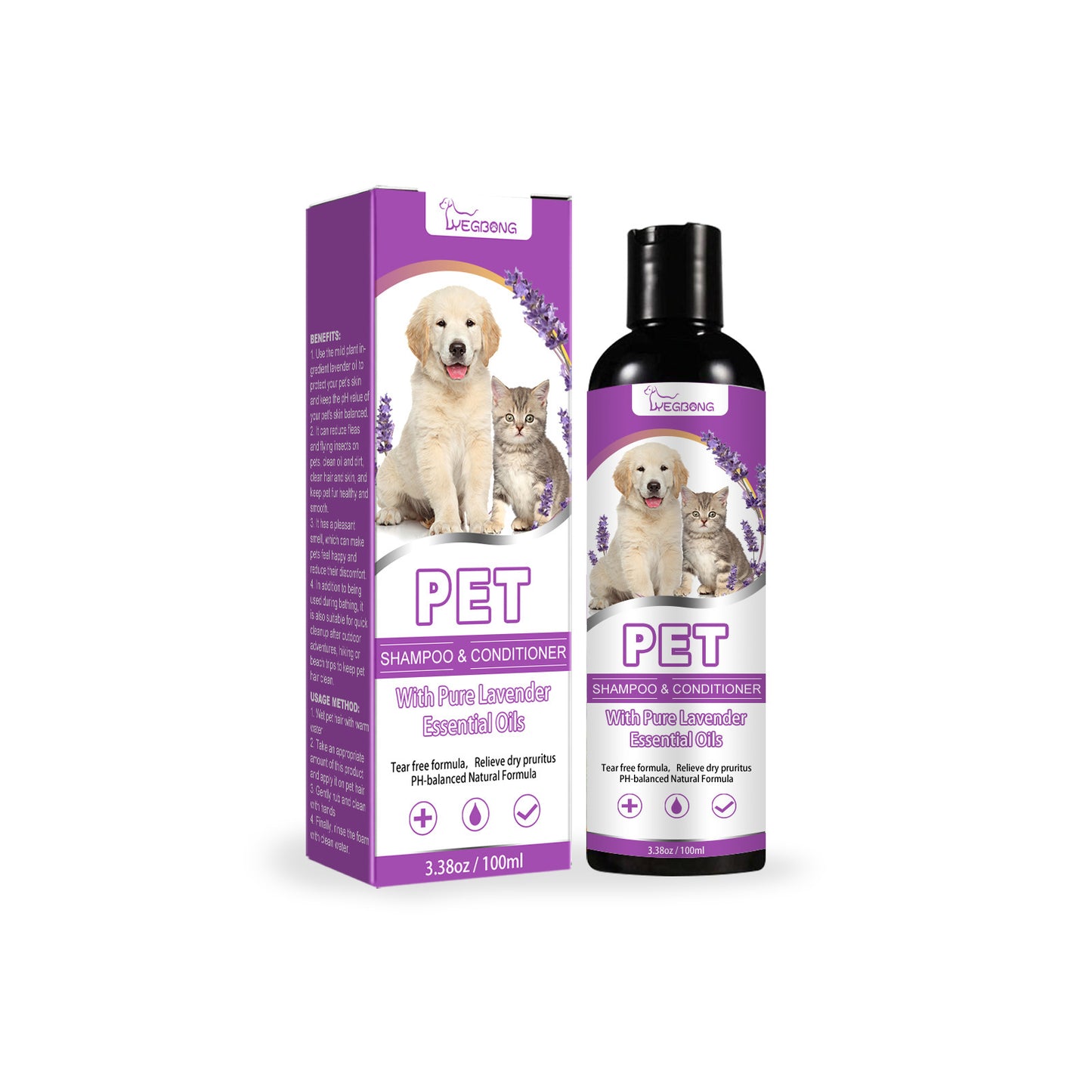 Nourishing pet shampoo & coat conditioner