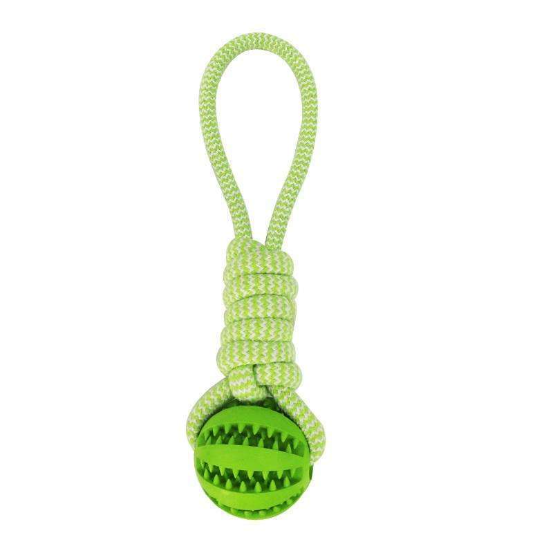 Hemp rope treat-leaking ball toy