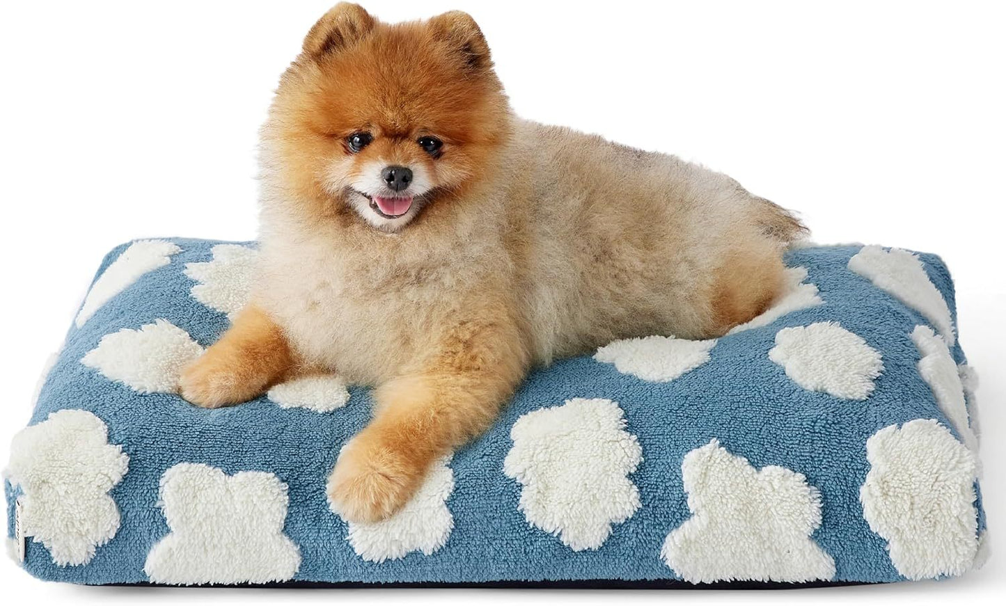 Large dog bed, shredded foam, removable cover