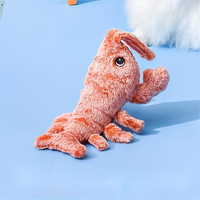 USB rechargeable jumping lobster cat toy