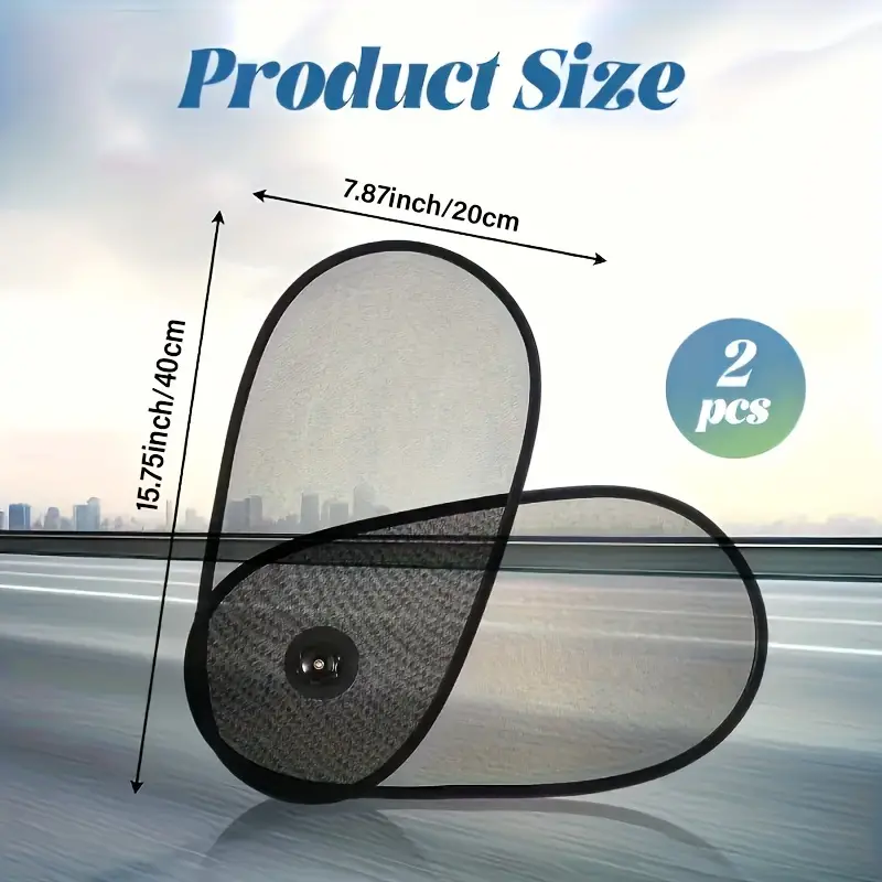 Stretchy breathable car window sunshade