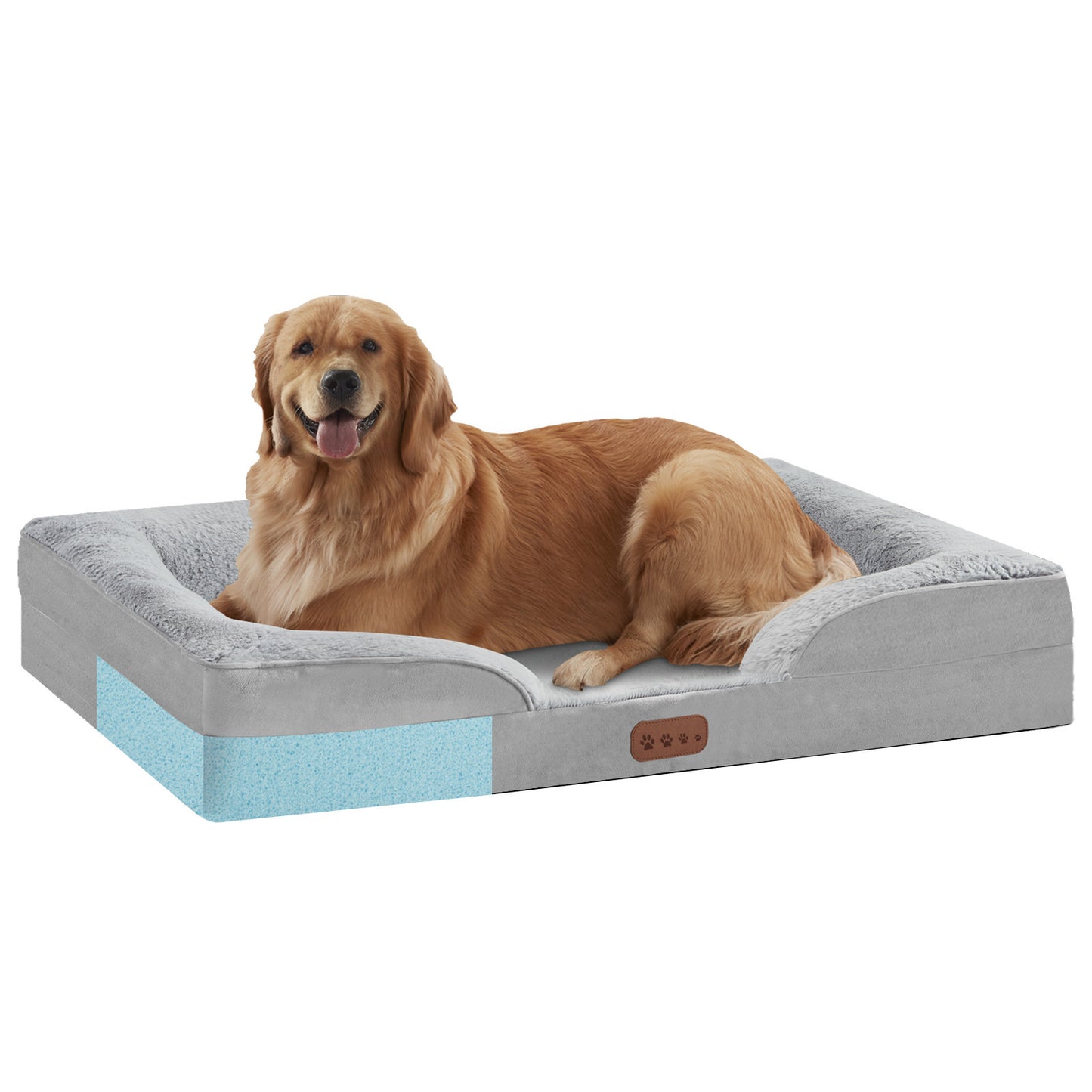 Detachable memory foam pet bed, S-XL