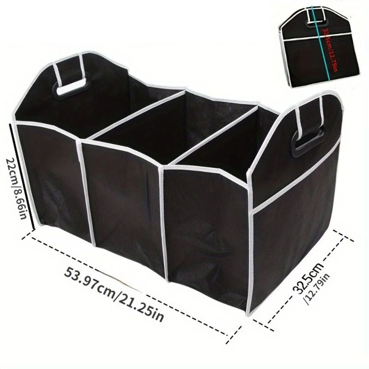 Multi-pocket folding car trunk organizer