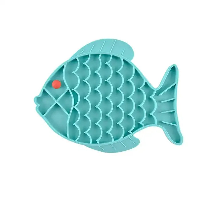 Silicone lick mat slow feeder