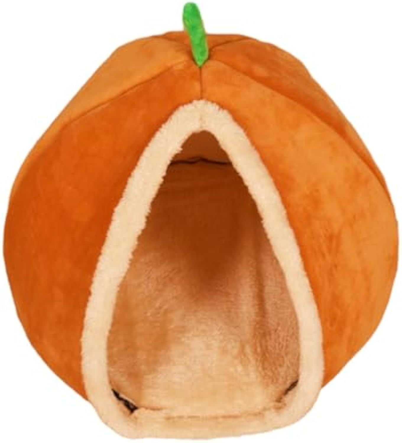 Orange pumpkin cat & dog cave bed