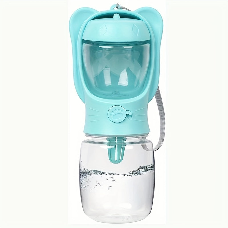 2-in-1 leak-proof dog water bottle & food container