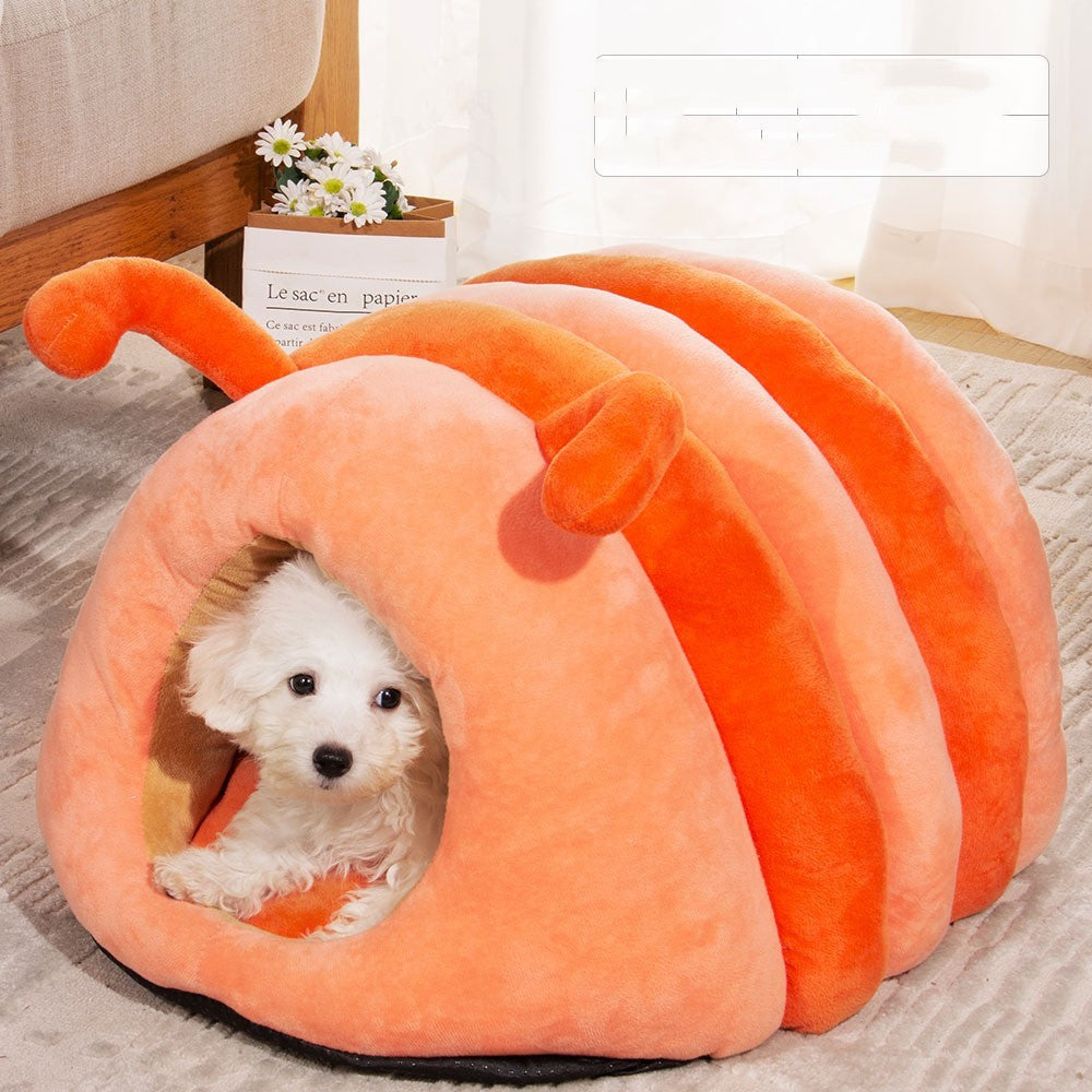 Plush comfort lounge bed for cats