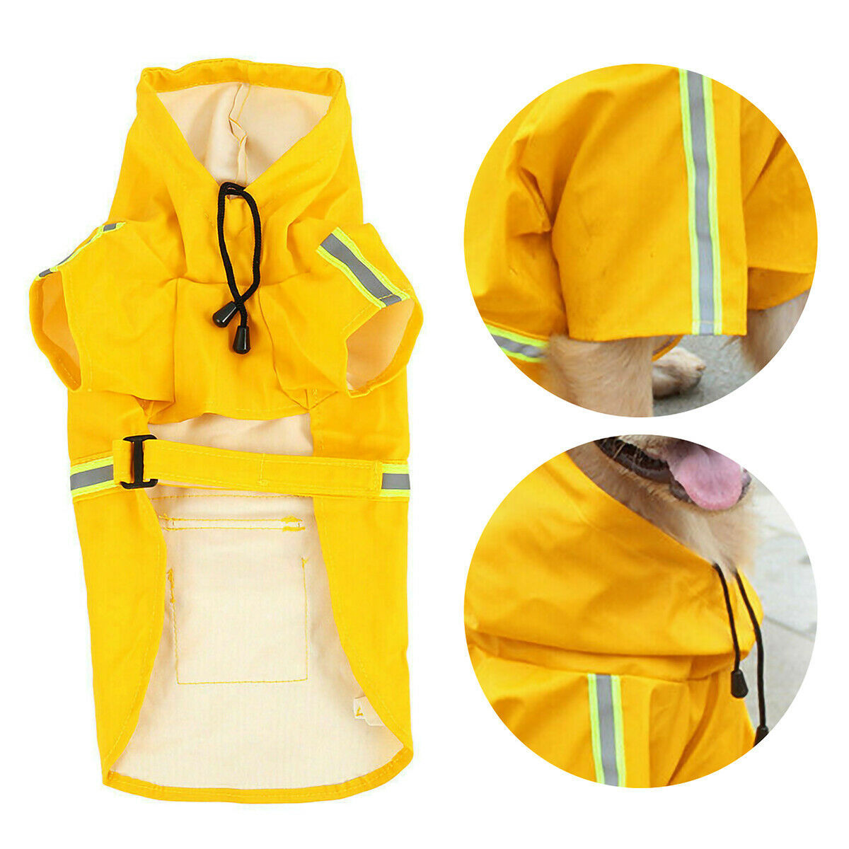 Hooded waterproof poncho for Dachshunds & small dogs