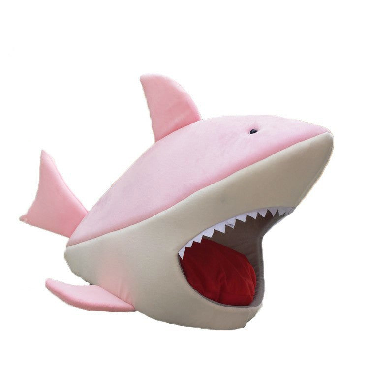 Shark-shaped pet kennel bed