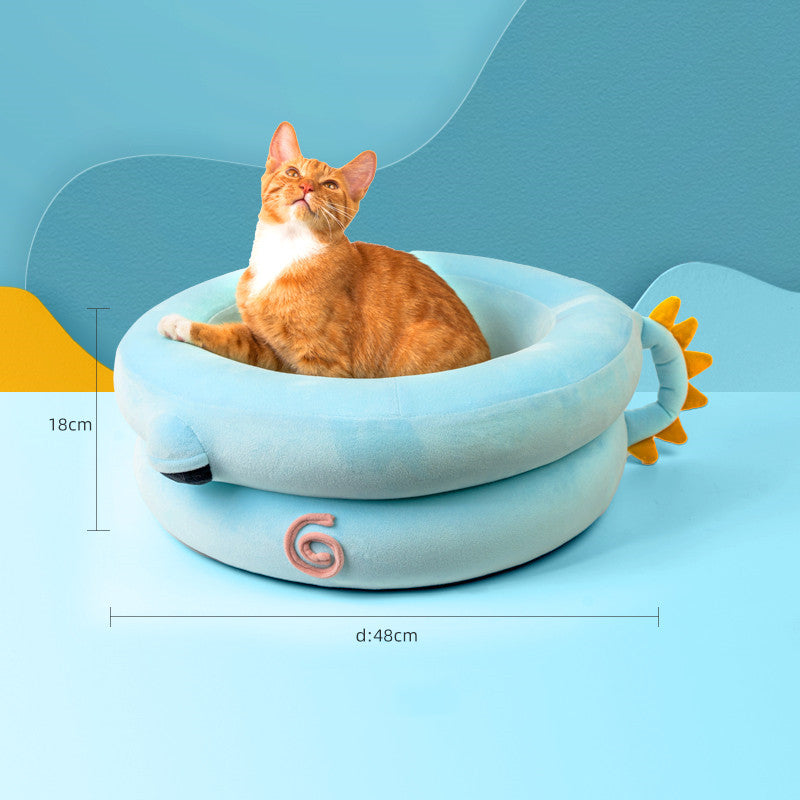 High-elastic memory foam winter pet kennel