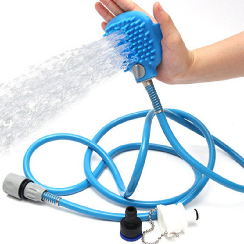 Comfortable massager bath brush sprayer