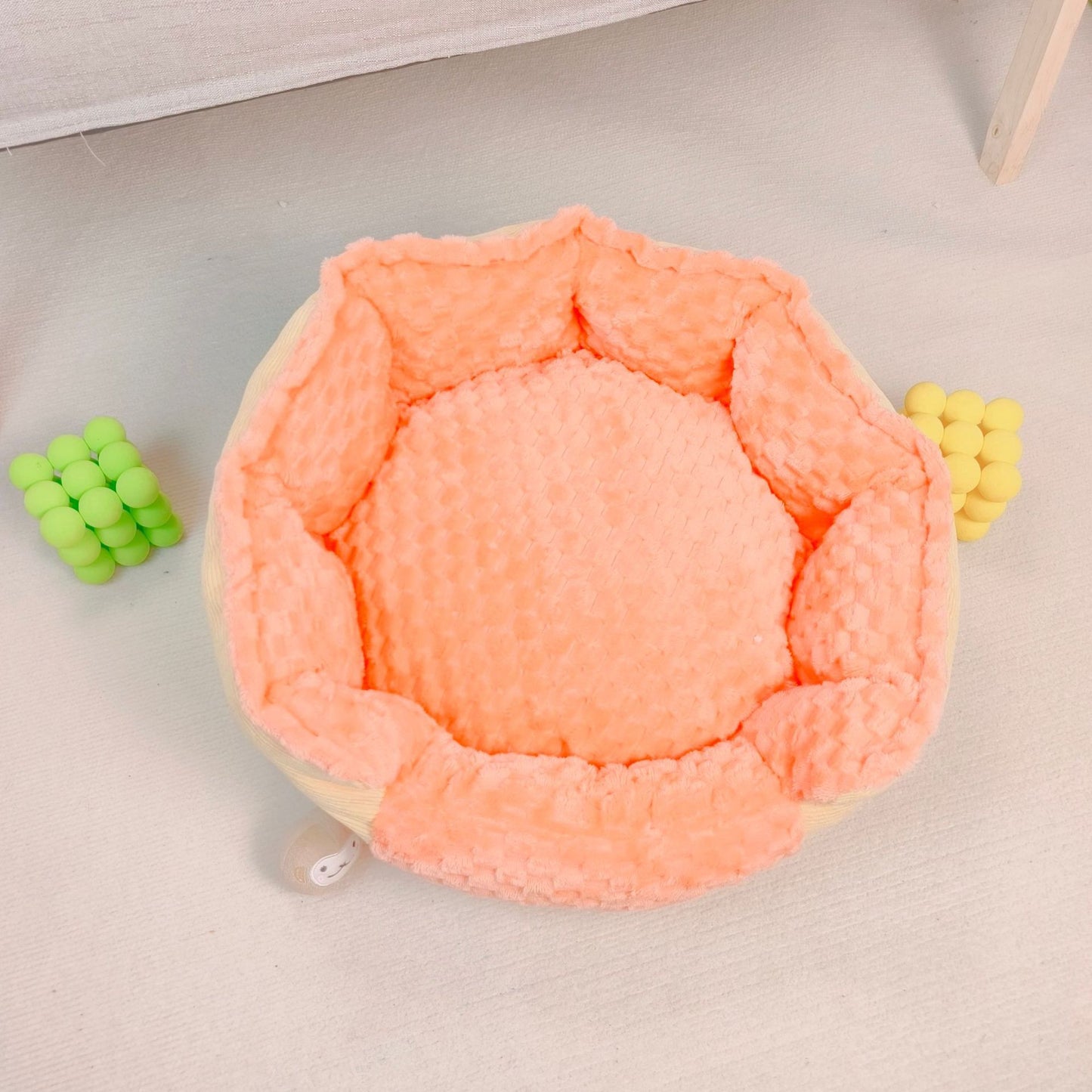 Meerkleurig comfortabel dierenbed