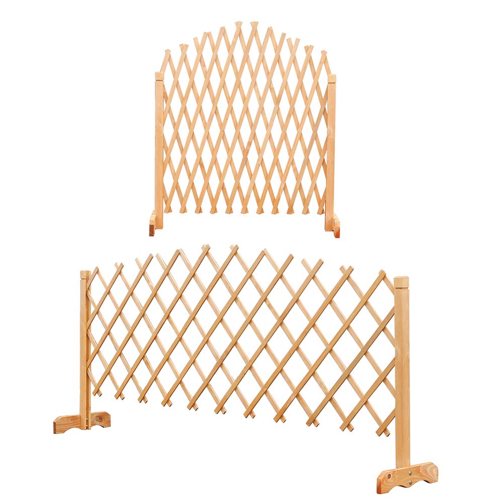 2 adjustable wooden trellis for plants-1
