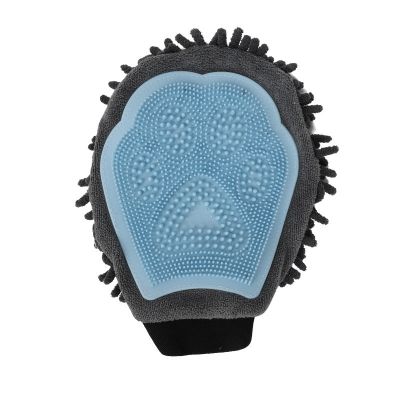 2-in-1 bathing brush & grooming glove