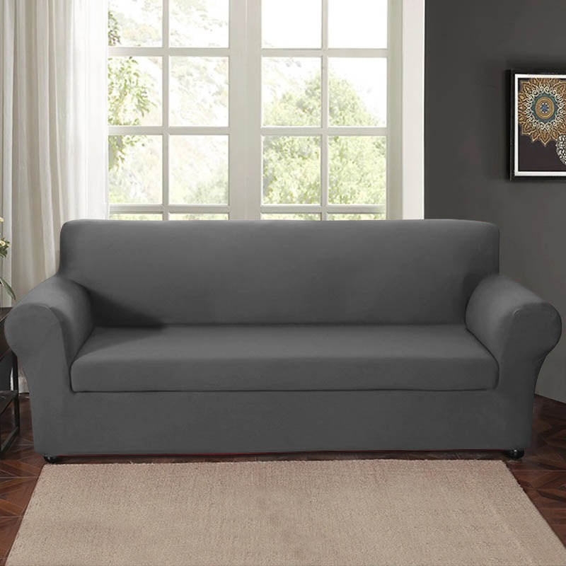 Armchair and sofa protective cover in several types - for 3-person sofa - gray-4
