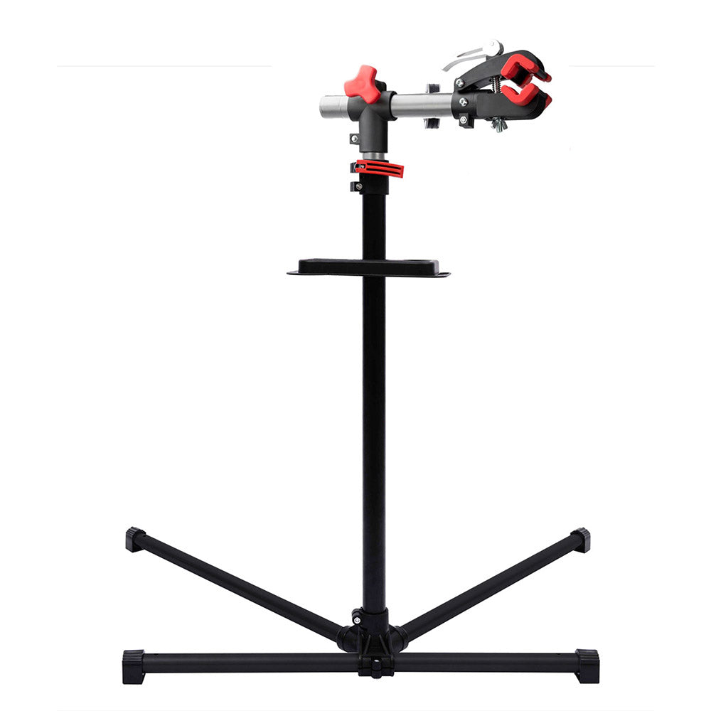 Bicycle repair stand with gift tool holder-1