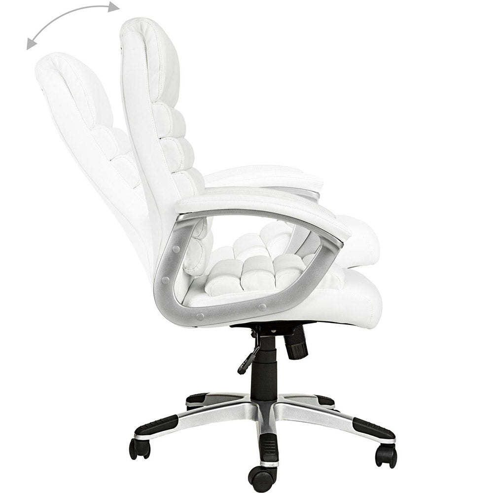 Premium boss swivel chair, 2 colors - white-2
