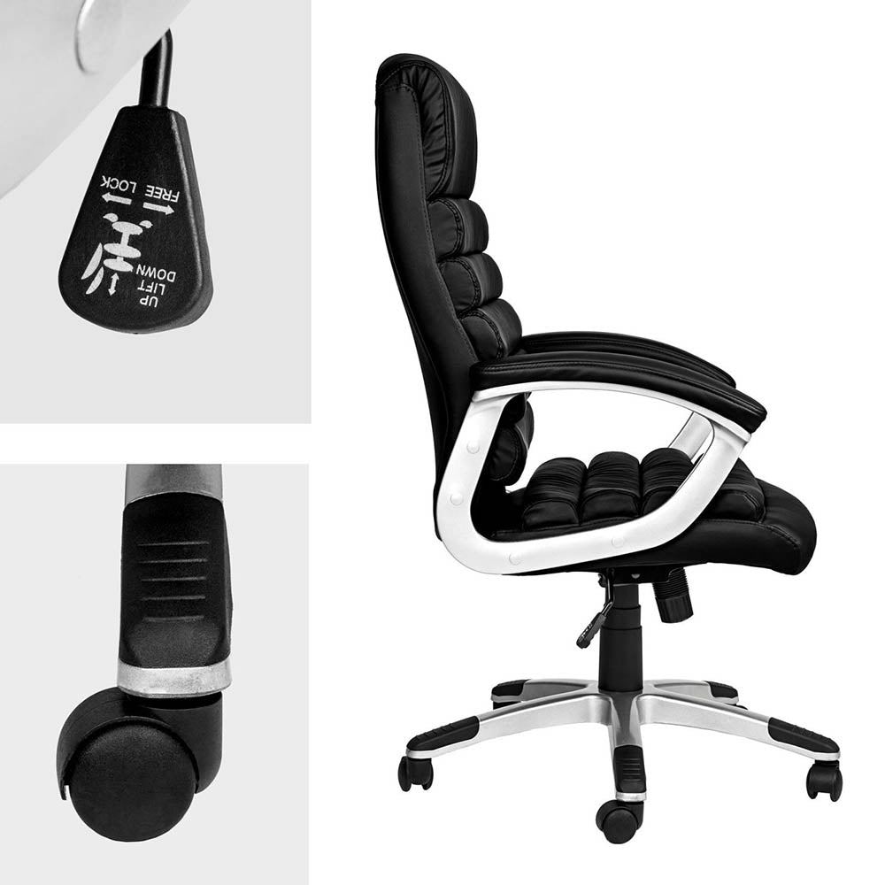 Premium boss swivel chair, 2 colors - black-3