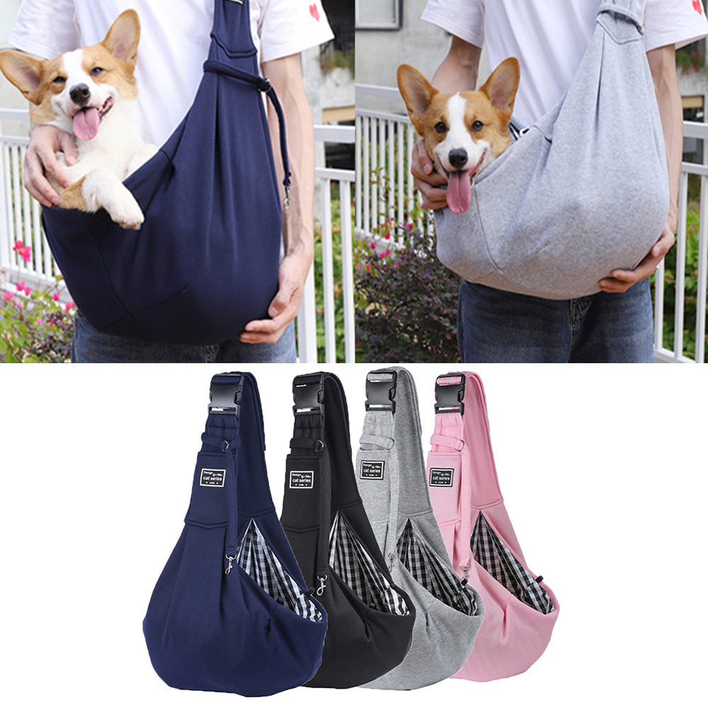 Pet Puppy Carrier Bag Outdoor Travel Dog Subway Bus Shoulder Crossbody Bag Cotton Comfort Single Sling Handbag Tote Pouch Pet Carrier For Travel - Comfortable Single Shoulder Dog And Cat Bag