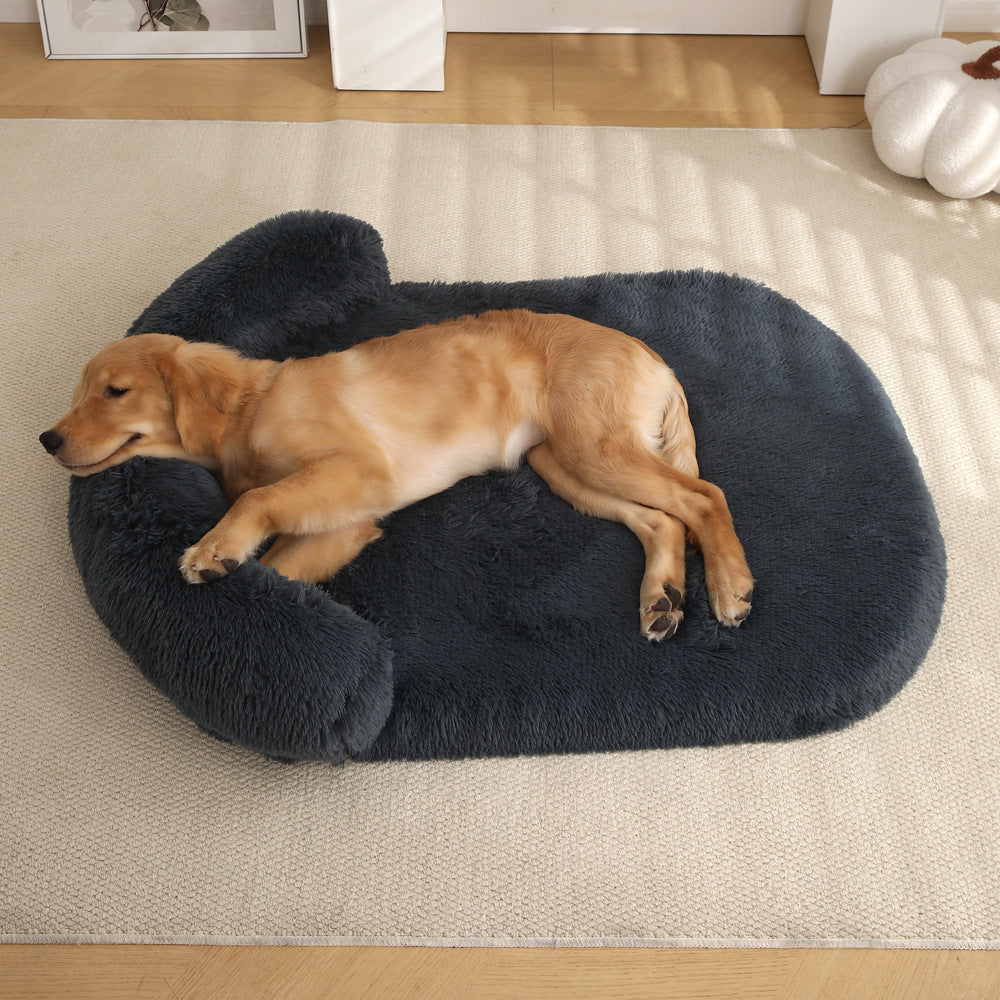 Plush Dog Bed Pet Bed Warm Cushion