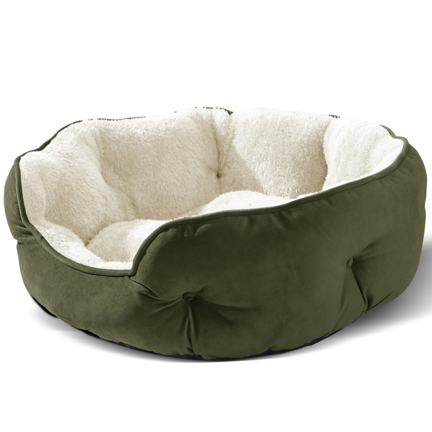 Cathouse Doghouse Round Pet Bed
