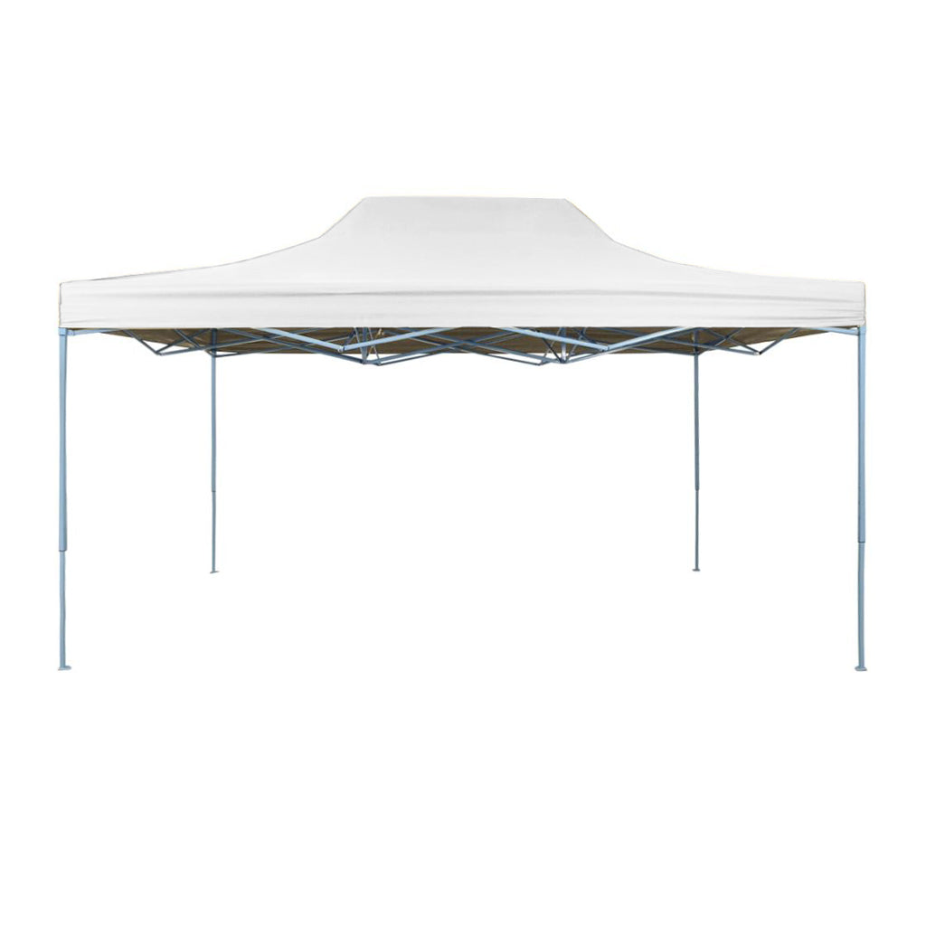 Folding garden gazebo in several types - 3x4.5 meters - white gazebo-3