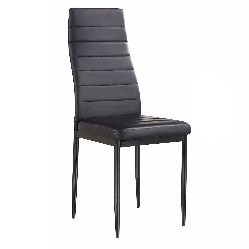Set of 4 dining chairs, black-1