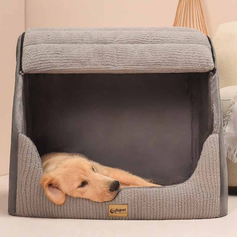 Warm Medium Large Dog Golden Retriever Removable And Washable Pet Bed