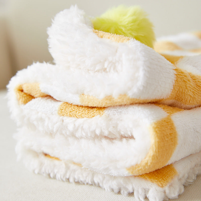 Comfortable Bed For Cats Dogs Plush Pet Blanket Cozy Dog Bed Mat Soft Fleece Cushion Warm Comfortable Pet Supplies For Cats Dogs