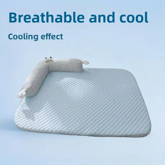 Breathable Summer Dog Bed Mat for Heatstroke Prevention-1