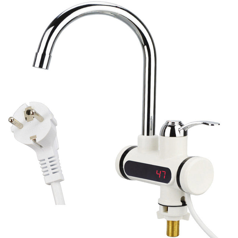 Water heater faucet with LCD display in 3 types - vertical, bottom connection-0