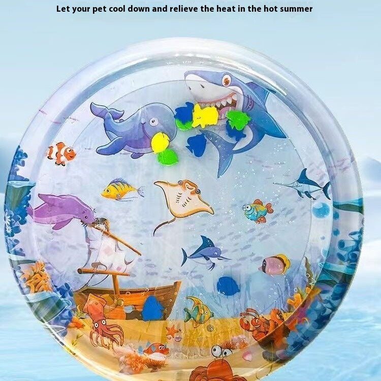 Summer Cooling Pet Water Bed Cushion Ice Pad Sleeping Square Mat For Puppy Cats Pet Kennel Cool Cold