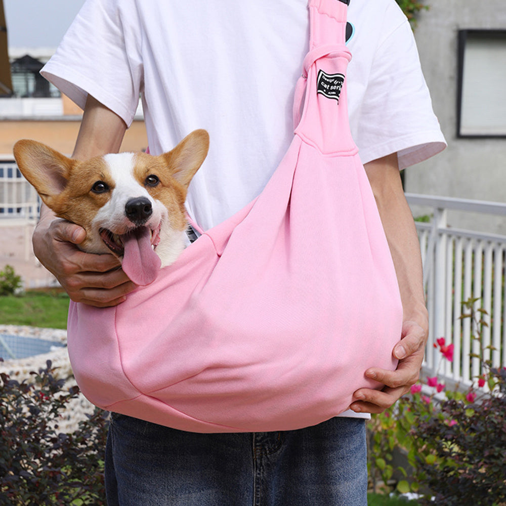 Pet Puppy Carrier Bag Outdoor Travel Dog Subway Bus Shoulder Crossbody Bag Cotton Comfort Single Sling Handbag Tote Pouch Pet Carrier For Travel - Comfortable Single Shoulder Dog And Cat Bag