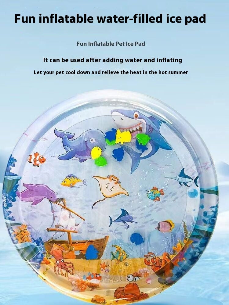 Summer Cooling Pet Water Bed Cushion Ice Pad Sleeping Square Mat For Puppy Cats Pet Kennel Cool Cold