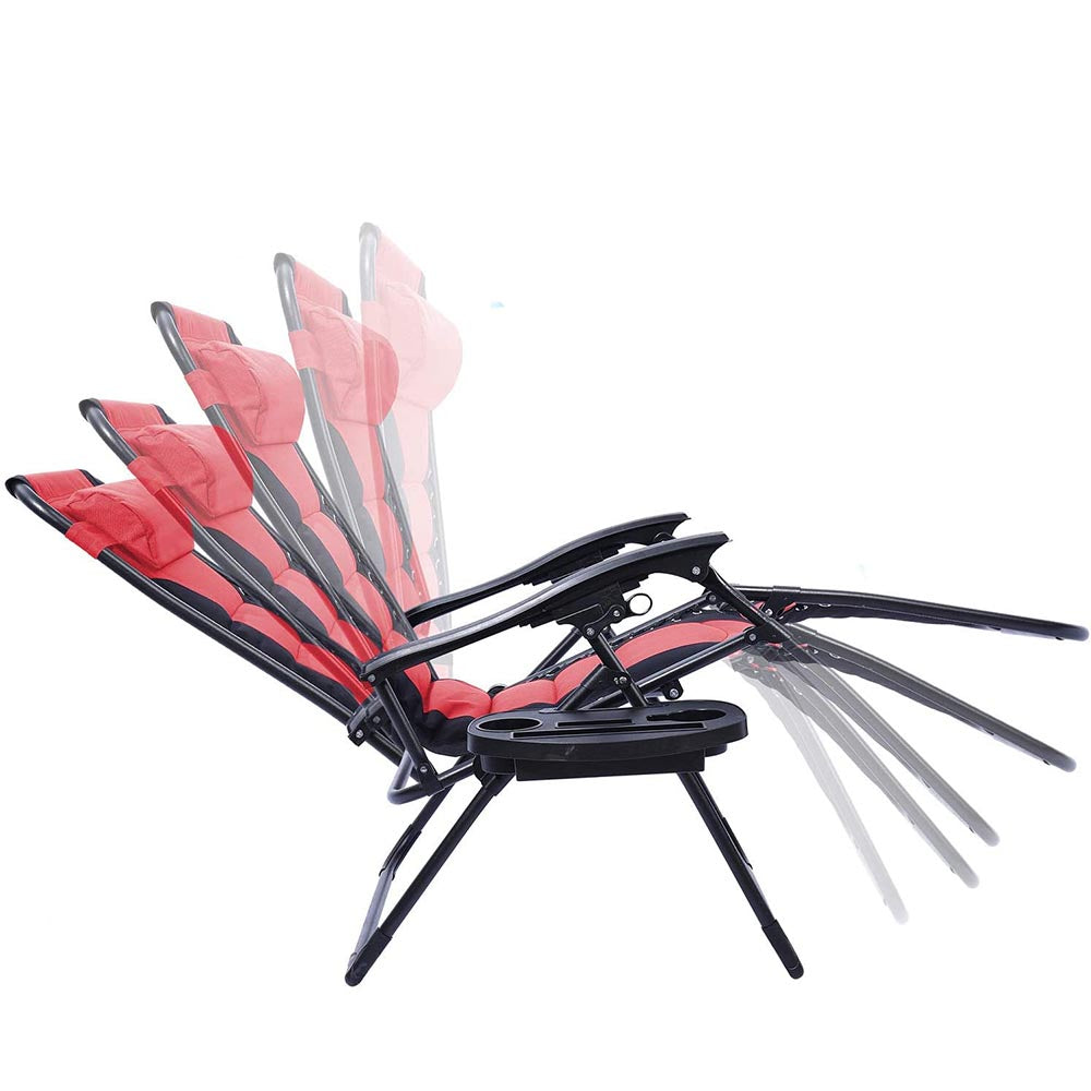Delux Zero gravity chair, multi-color-red-4